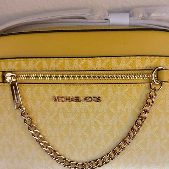 Michael Kors NWT Jet Set Large Ombré Signature Logo Crossbody Bag - Picture 2 of 4